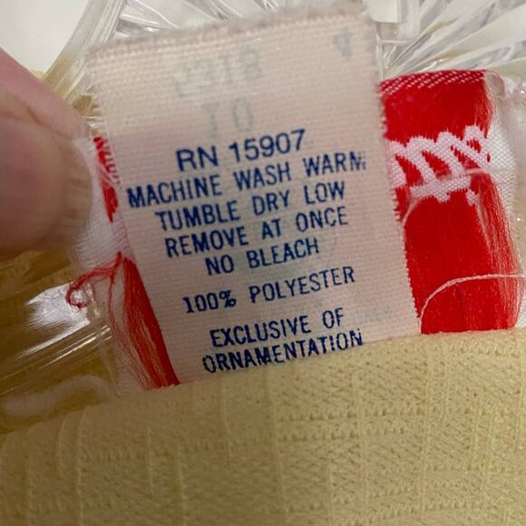 Vintage JOAN CURTIS Women's Size 10 Dress Yellow Short Sleeves 60s 70s Union - Picture 5 of 9